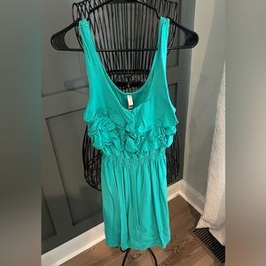 Aqua green dress